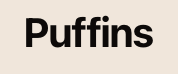 puffins