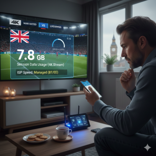 UK IPTV Data Usage and Throttling Calculator