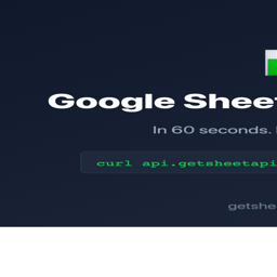 GetSheetAPI logo