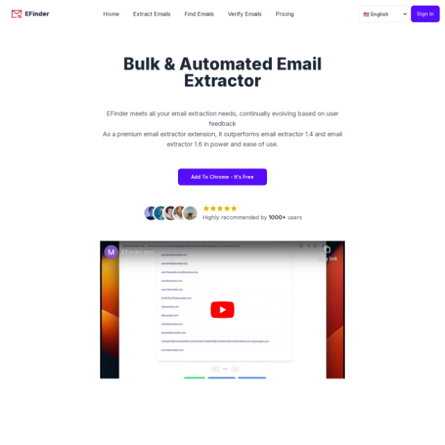 EFinder Email Extractor product image