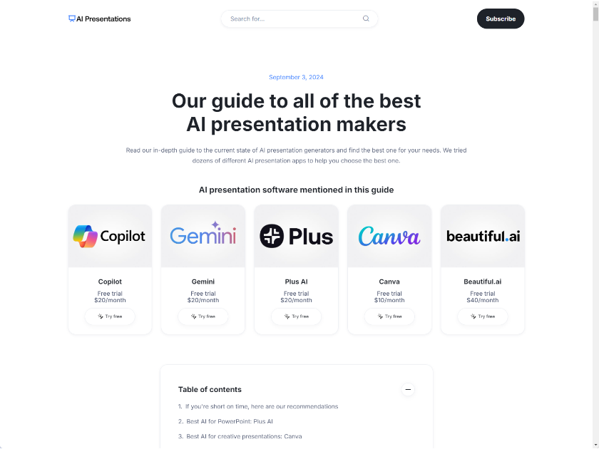 AI Presentation Makers product image