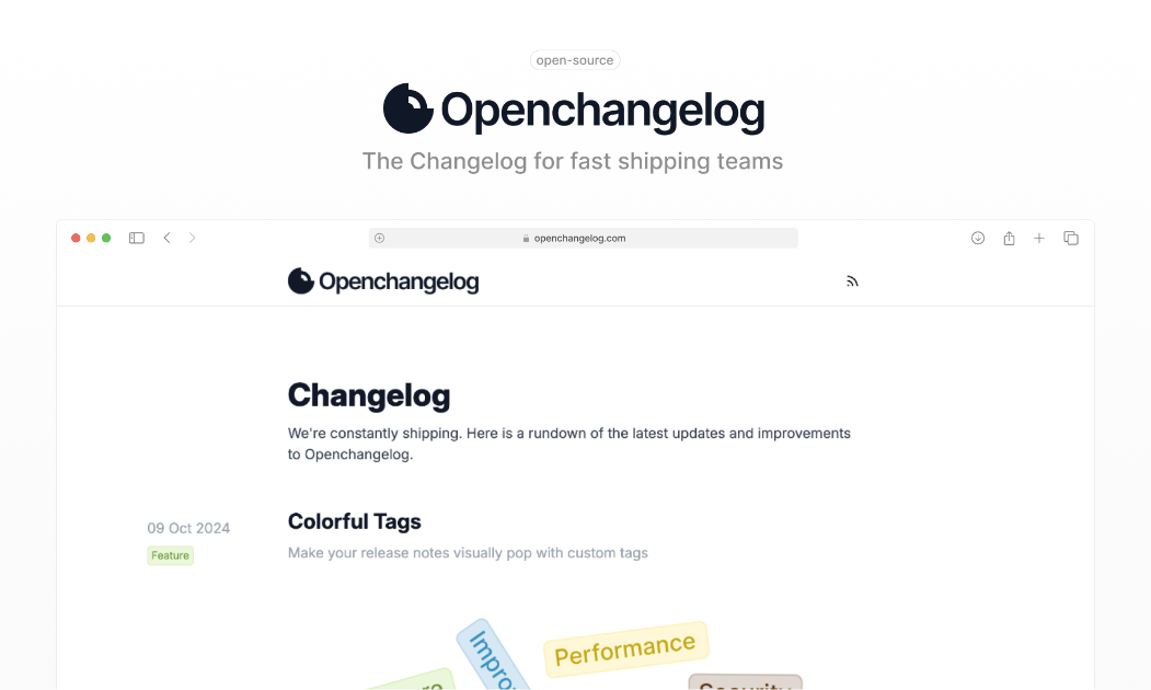 Openchangelog product image