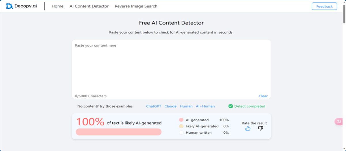 AI Content Detector product image