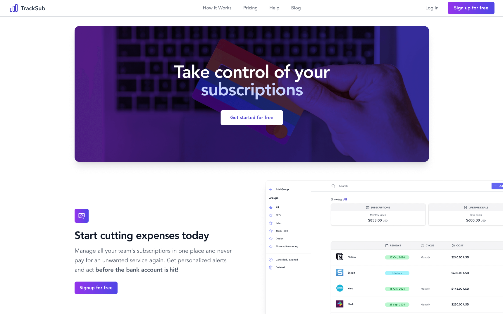 TrackSub product image