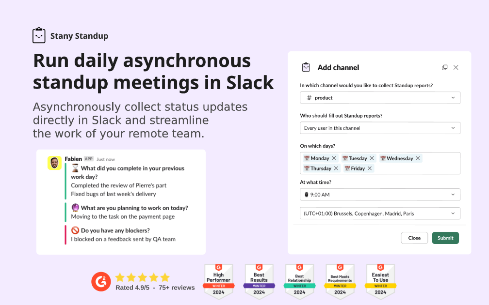 Standup & Check-in - Stany product image