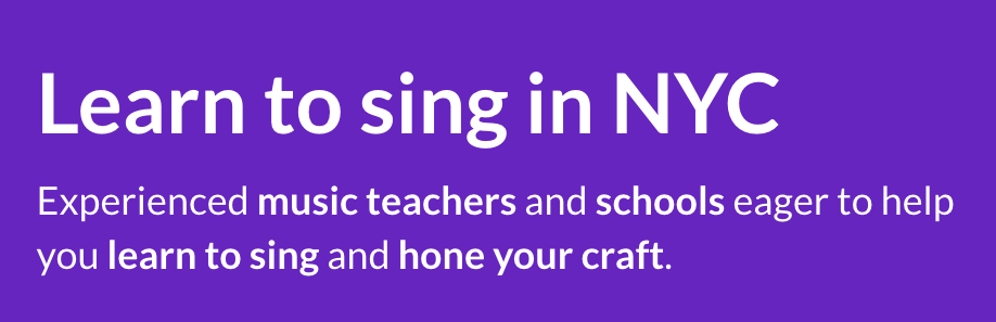 NYC Singing Lessons product image