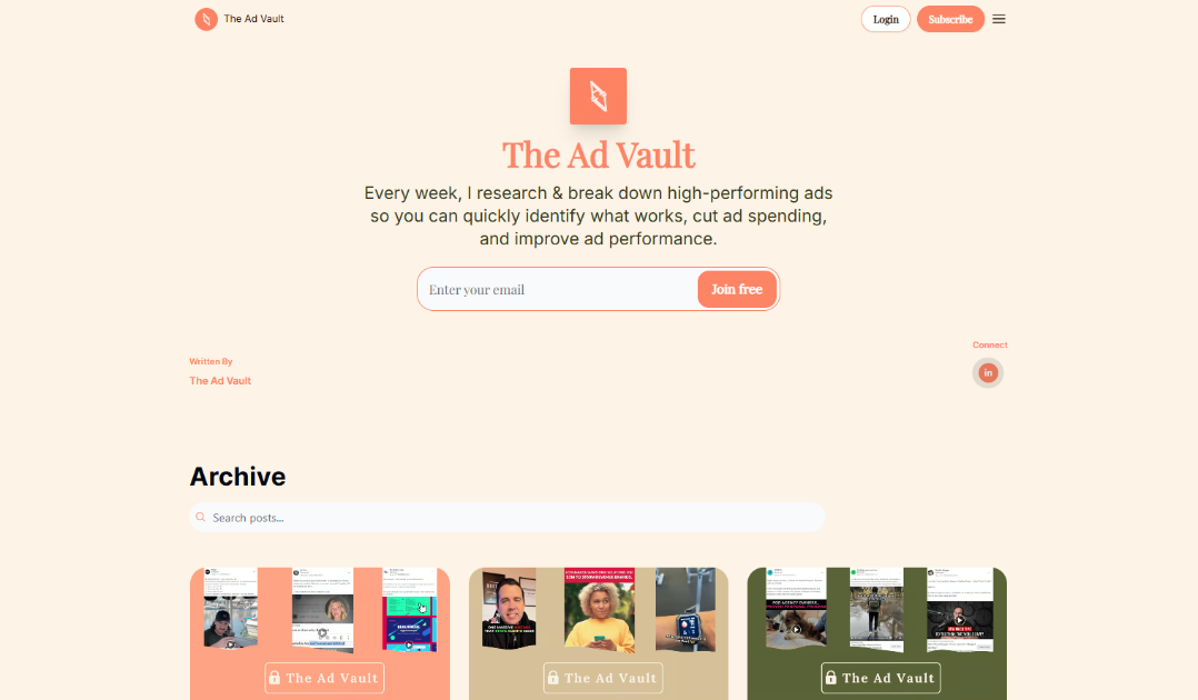 The Ad Vault product image