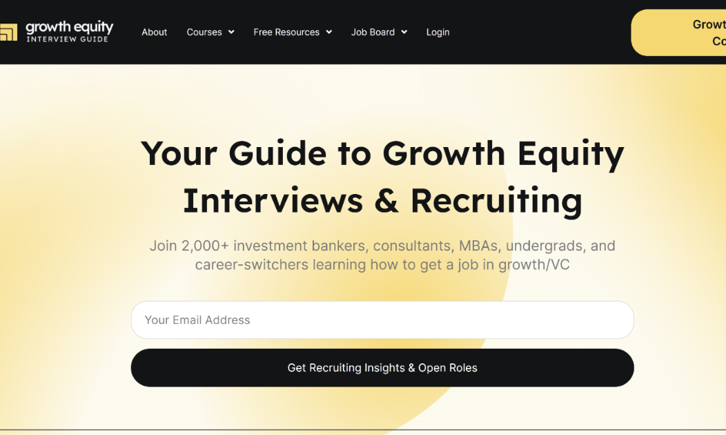 Growth Equity Interview Guide product image