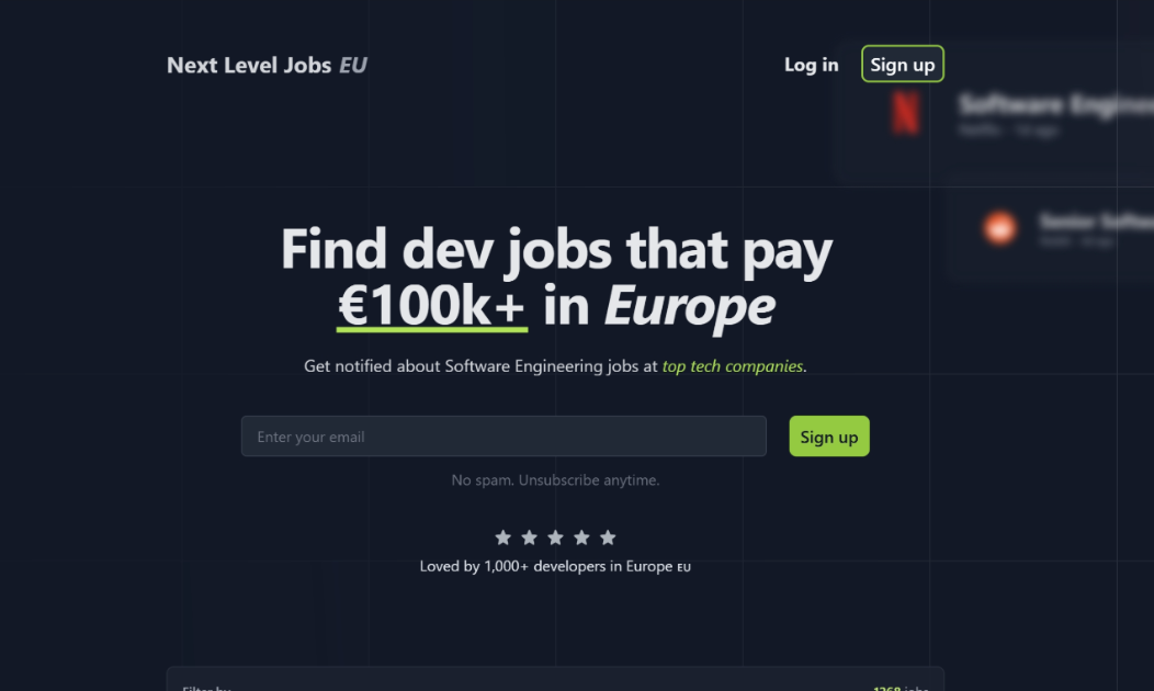 Next Level Jobs EU product image