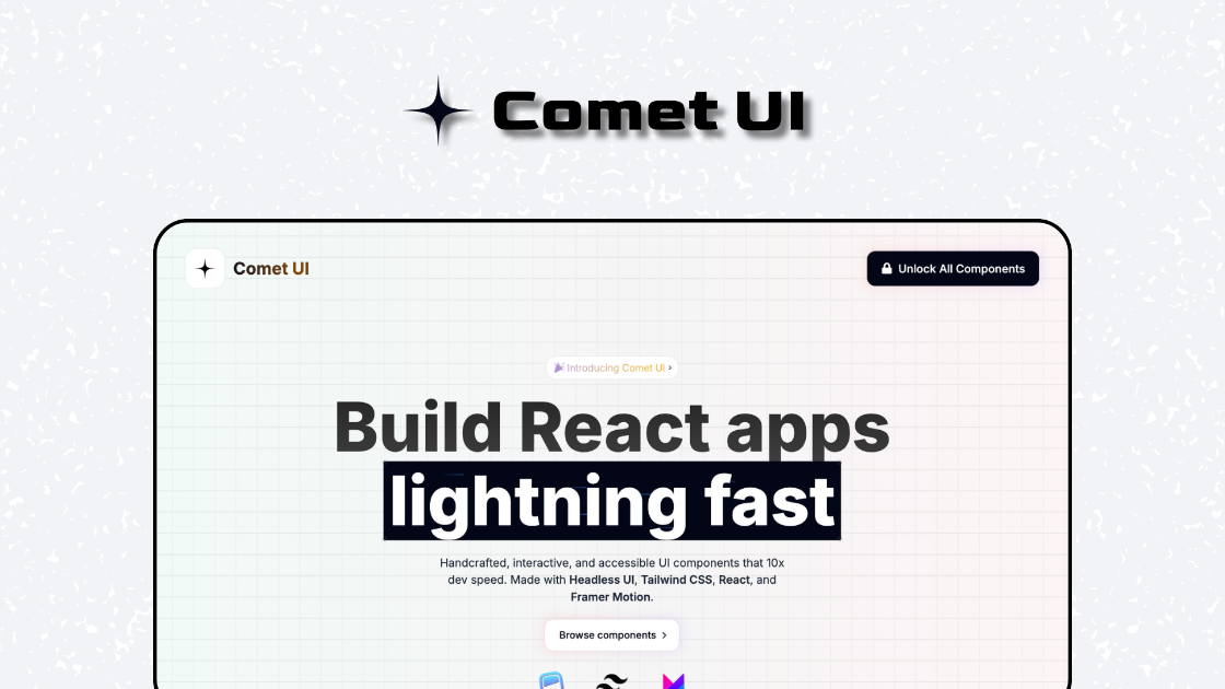 Comet UI product image