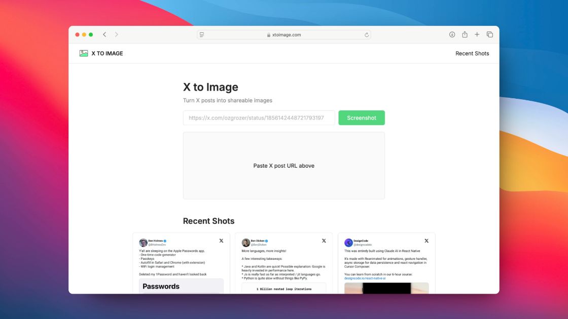 X to Image product image
