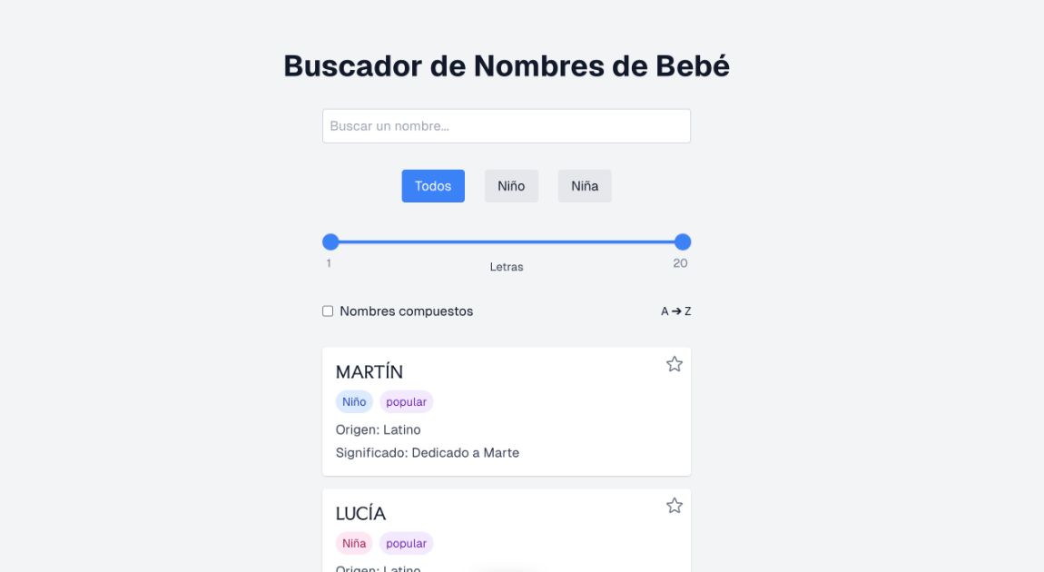 Buscador de Nombres de Bebé product image