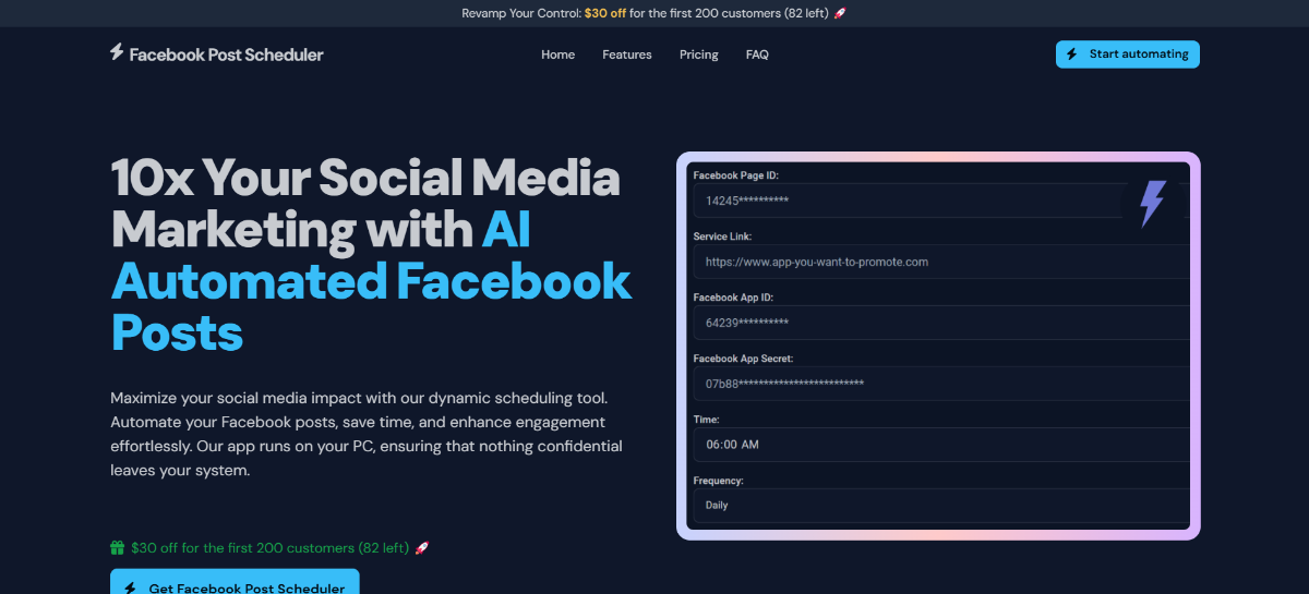 Facebook Post Scheduler product image
