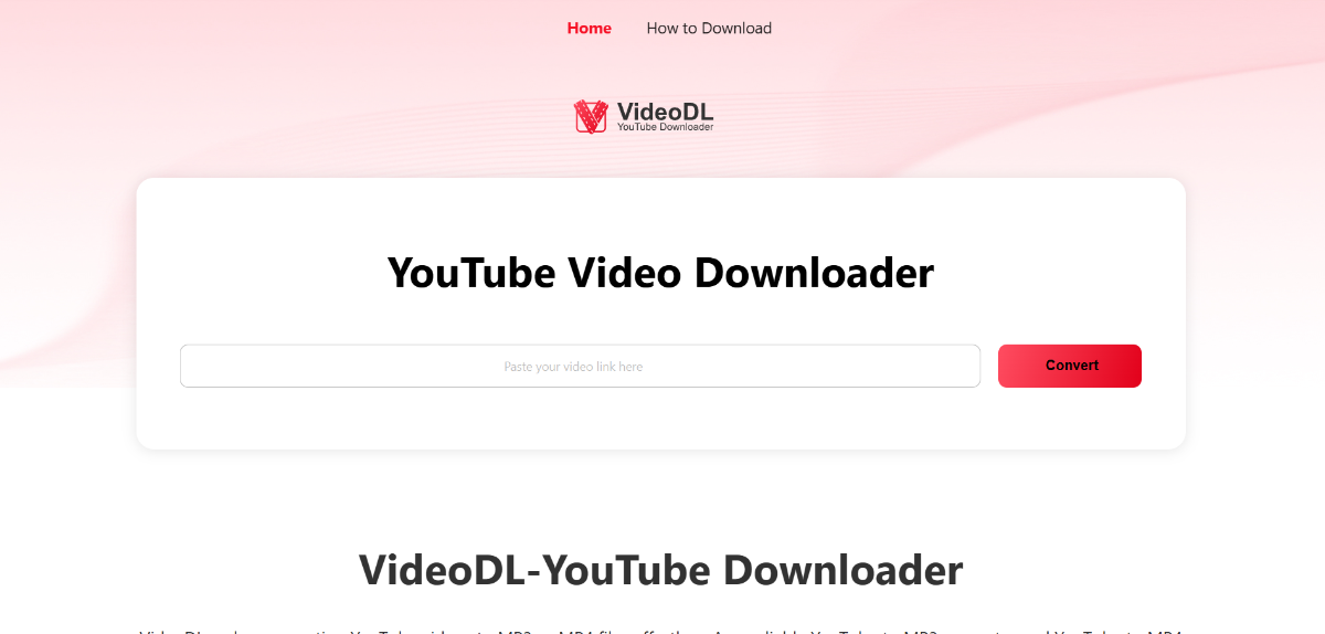 VideoDL youtube video downloader product image