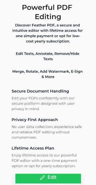 FeatherPDF Editor  product image