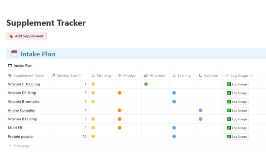 Supplement Tracker product image