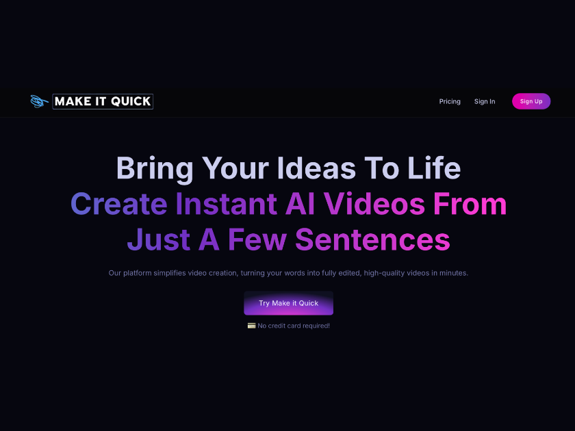 Make It Quick product image