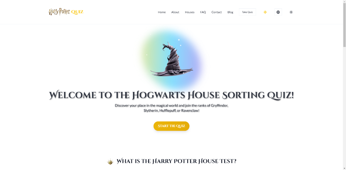 harrypotter house quiz product image