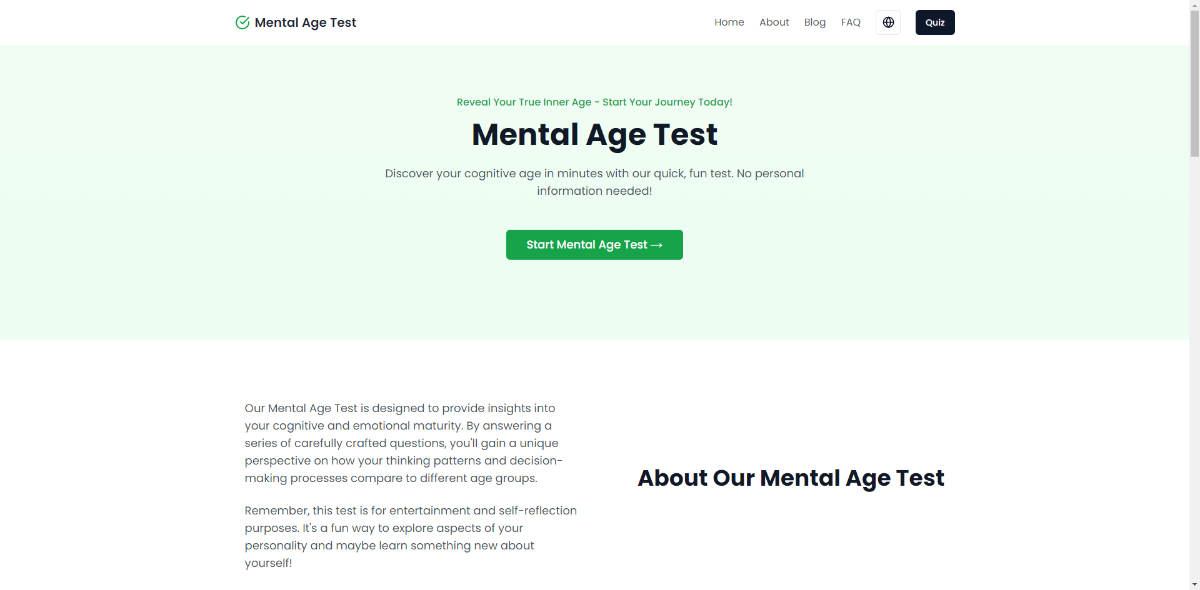 mental age test product image