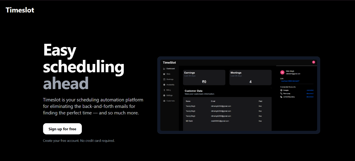 Timeslot product image