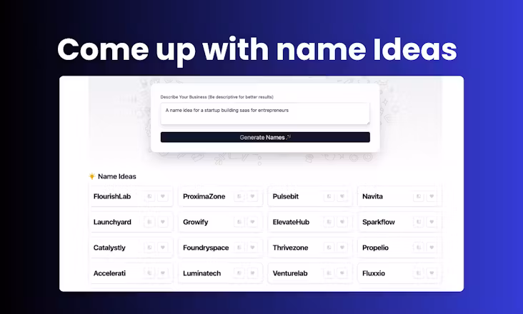 AI Business Name Generator image number 01