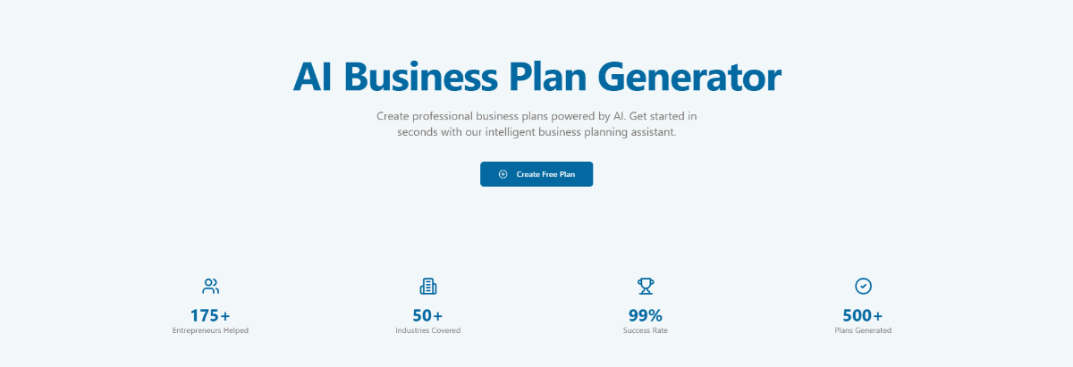 AI Business Plans Generator product image