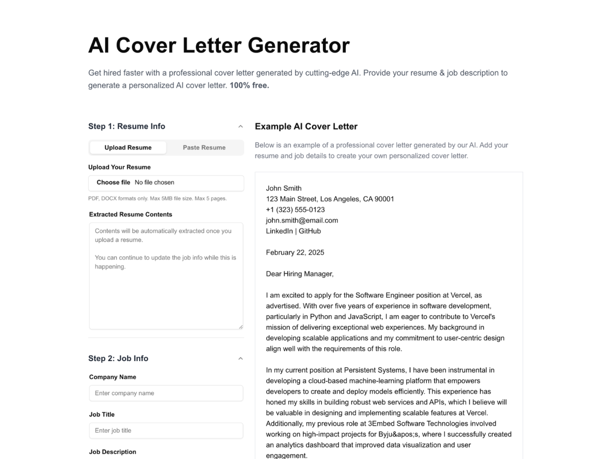 AI Cover Letter Generator image number 11