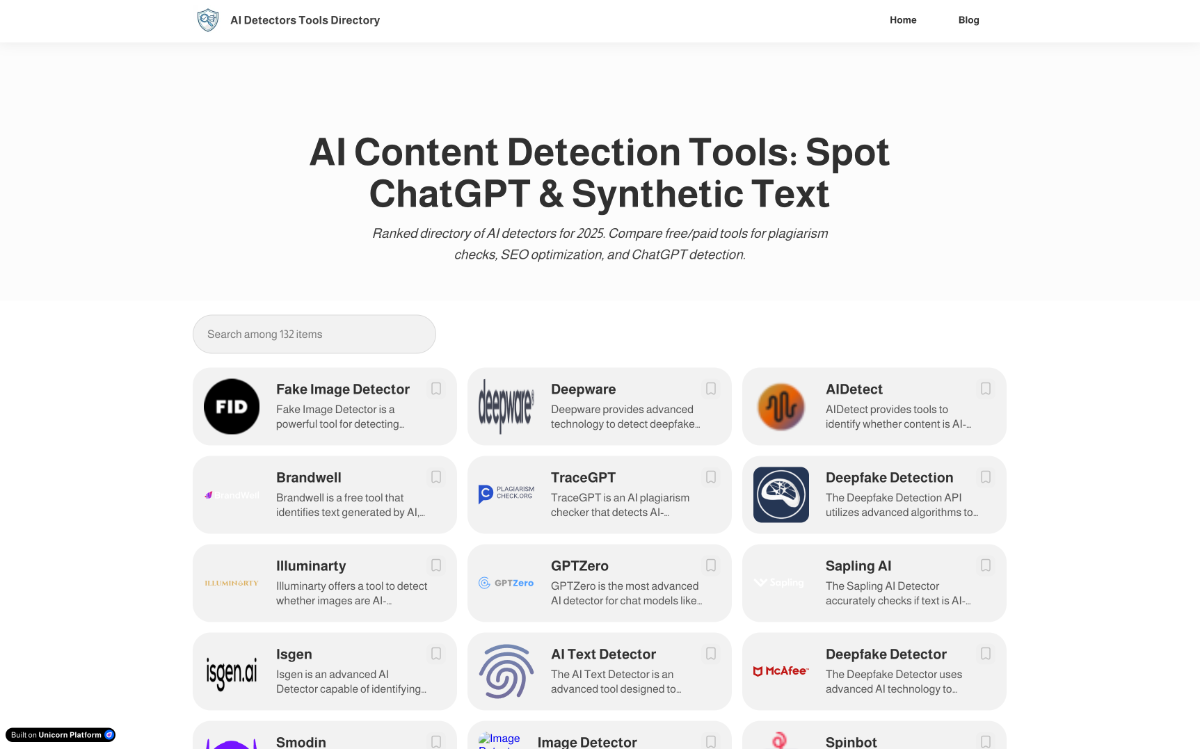 AI Detectors Directory image number 01