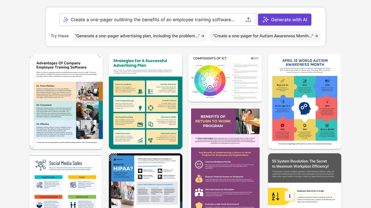 AI One Pager Generator image number 11