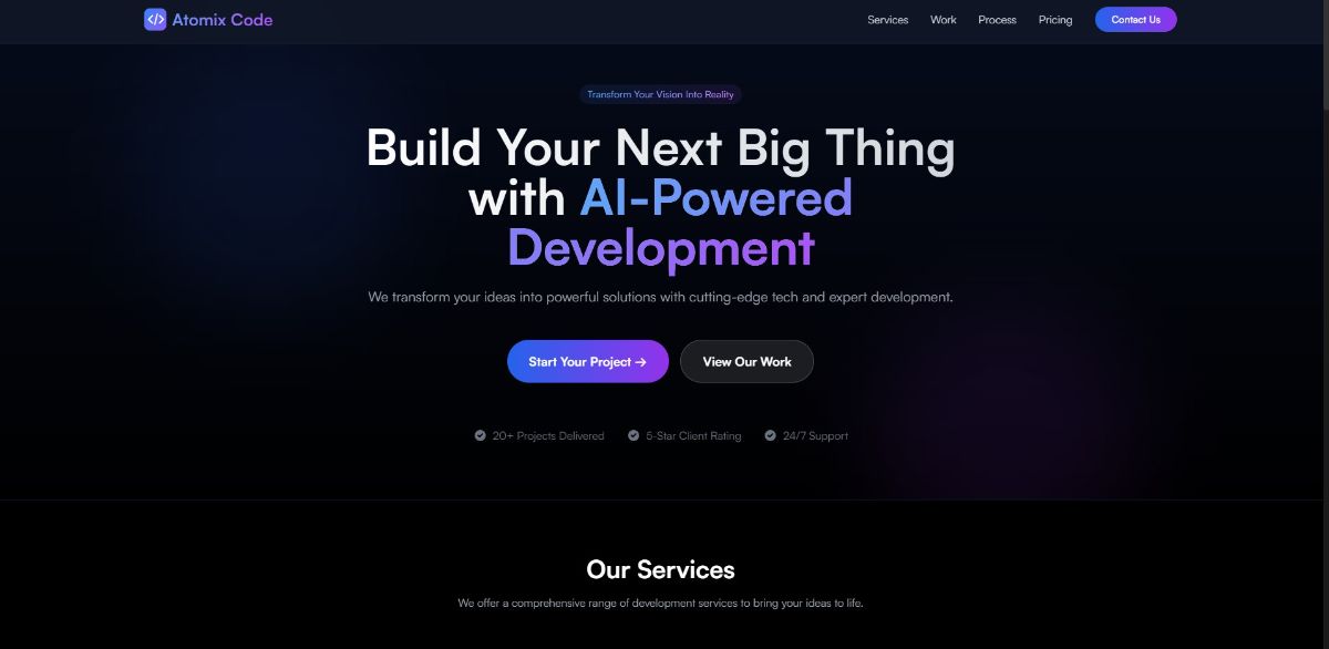 Atomix Code - Software Agency product image