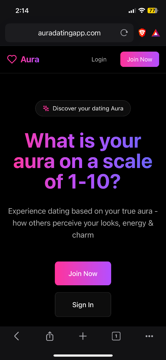 Aura Rating & Dating App screenshot 2