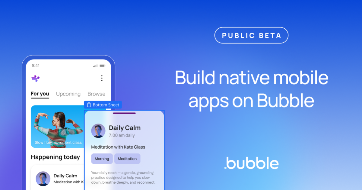 Bubble for native mobile apps beta image number 01