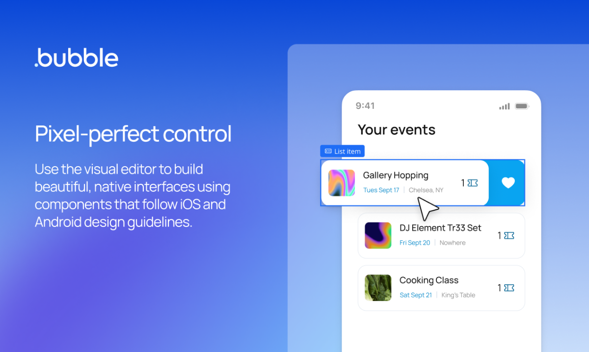 Bubble for native mobile apps beta image number 11