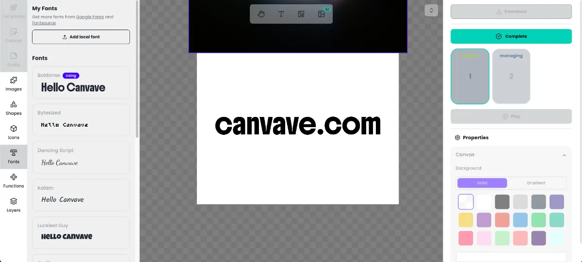 Canvave image number 01