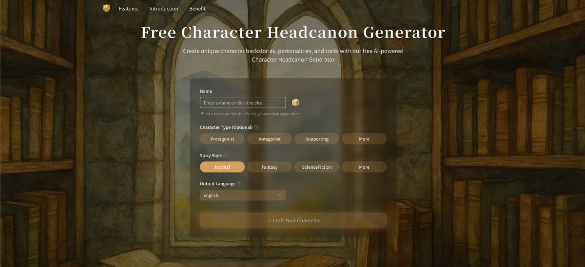 Character Headcanon Generator product image