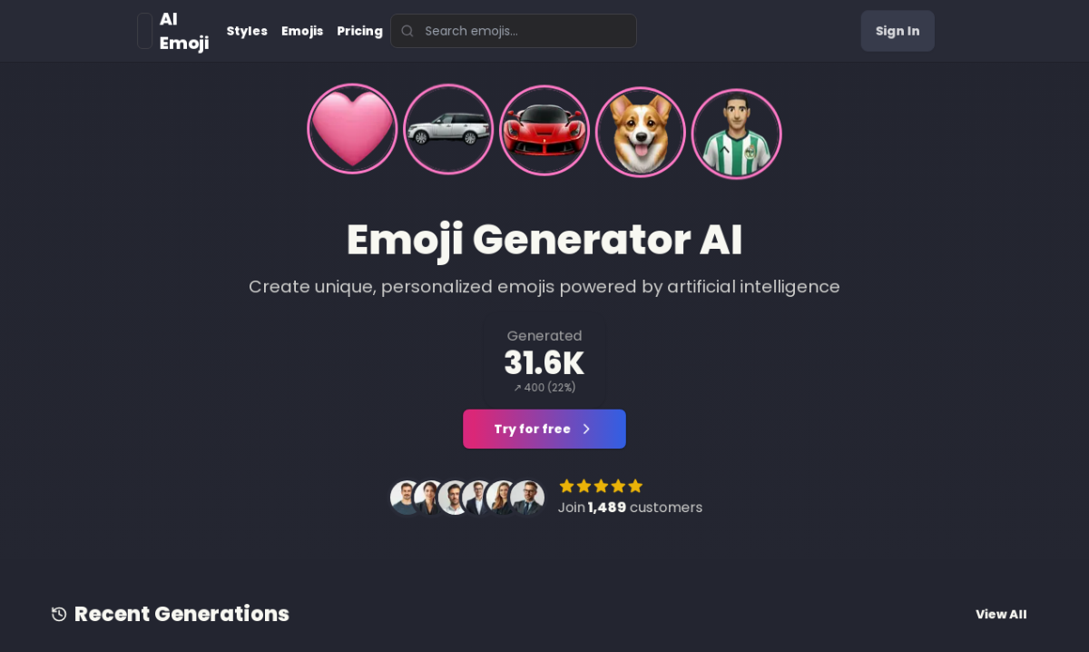 Emoji Generator AI product image