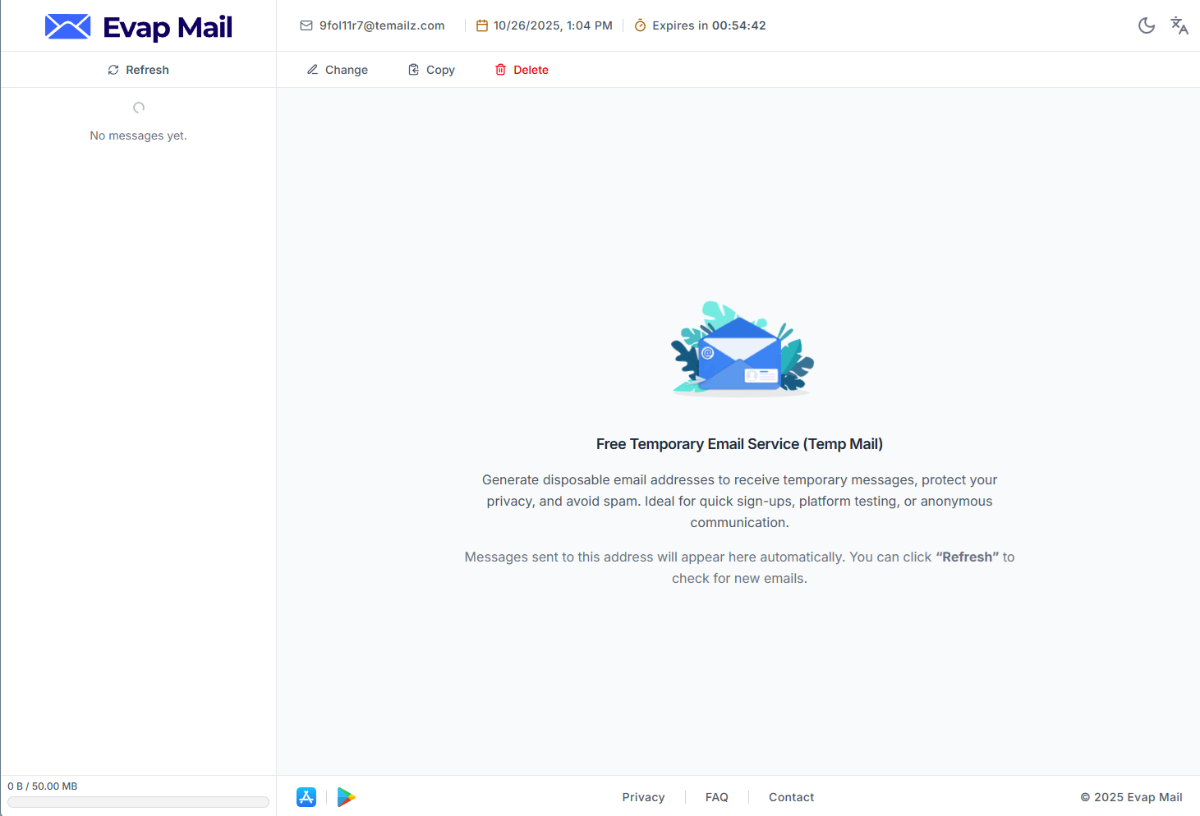 Evap Mail product image