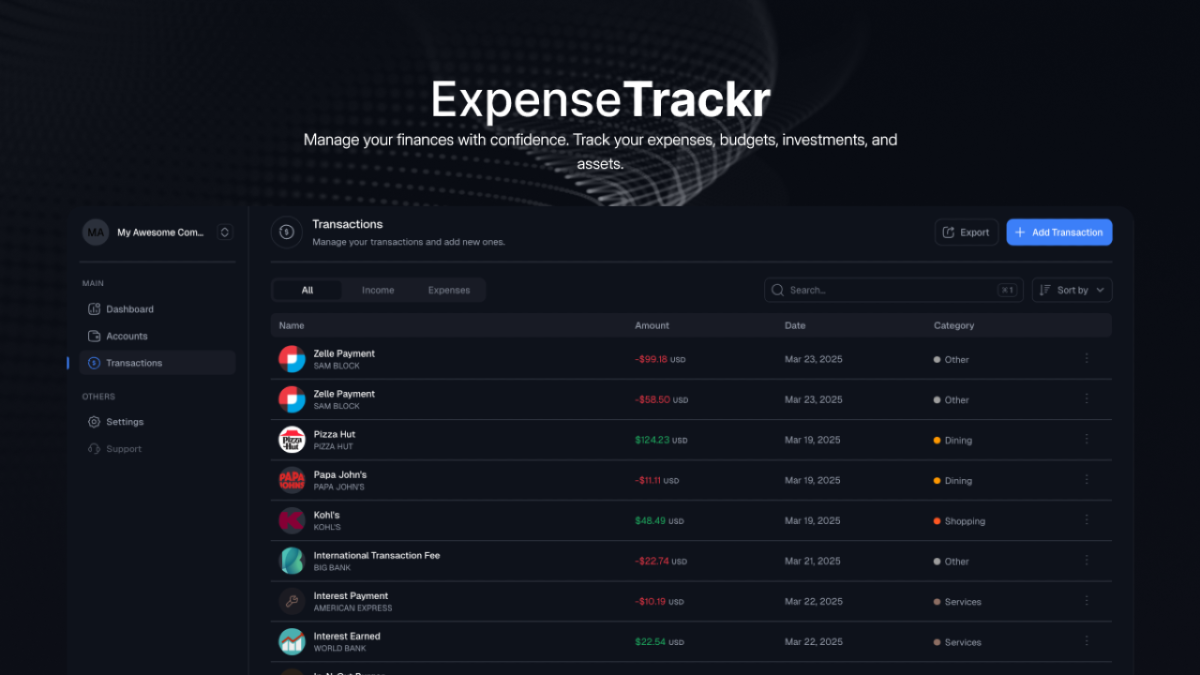 ExpenseTrackr image number 01