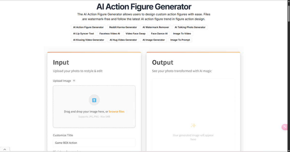 Free AI Action Figure Generator image number 01