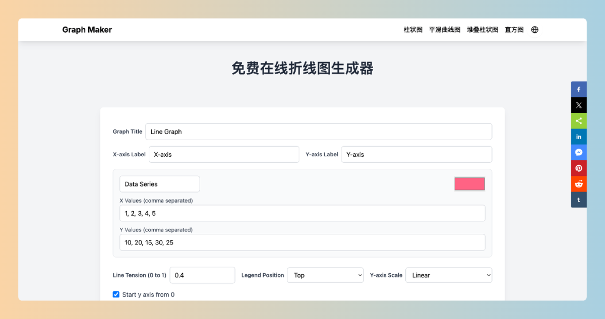 Free Online Line Graph Maker product image