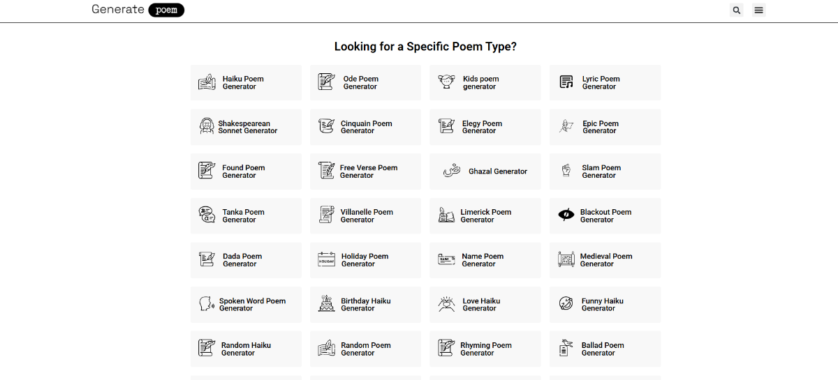 Generatepoem.io image number 11