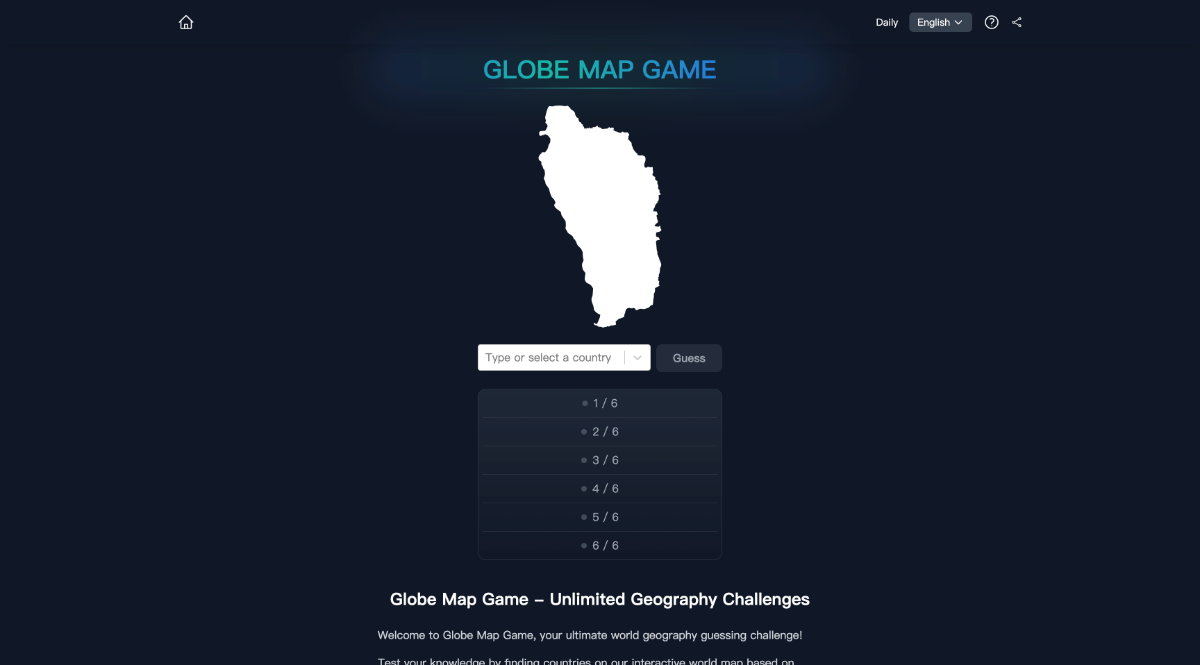 Globe Map Game product image