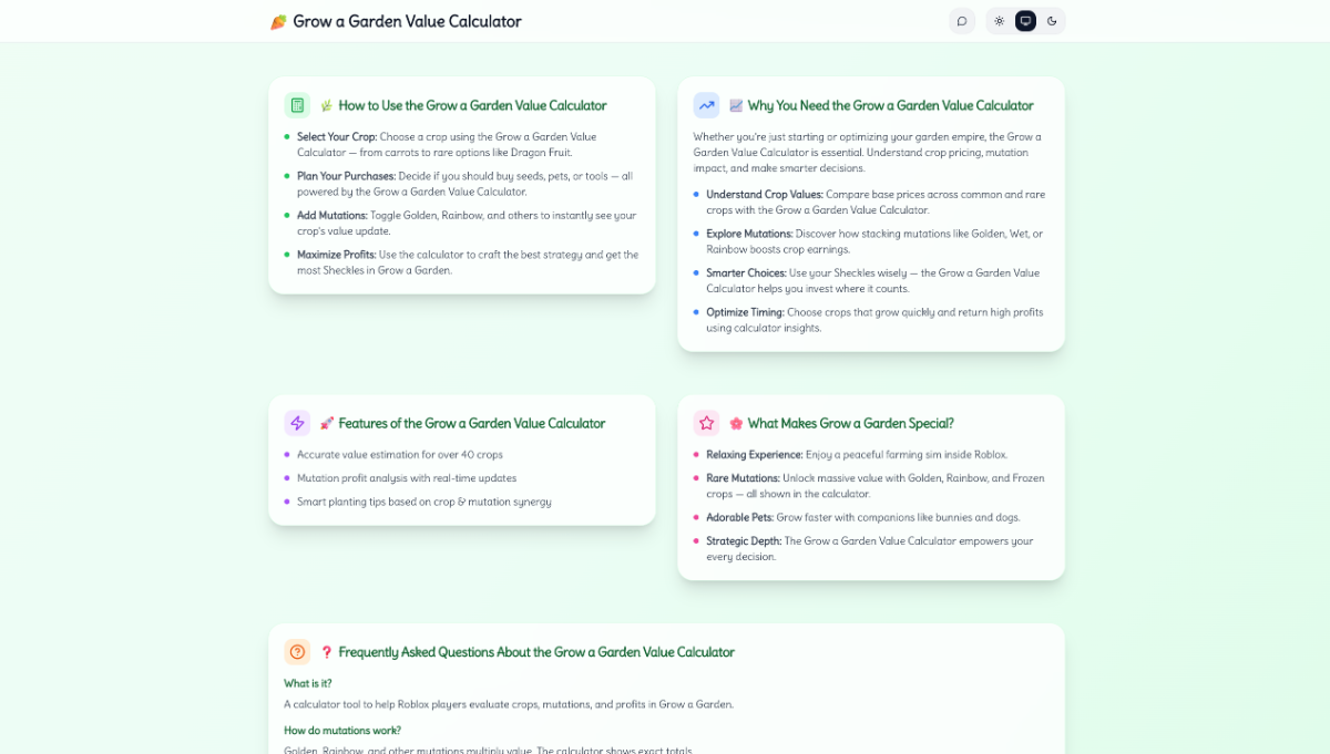 Grow a Garden Calculator image number 11