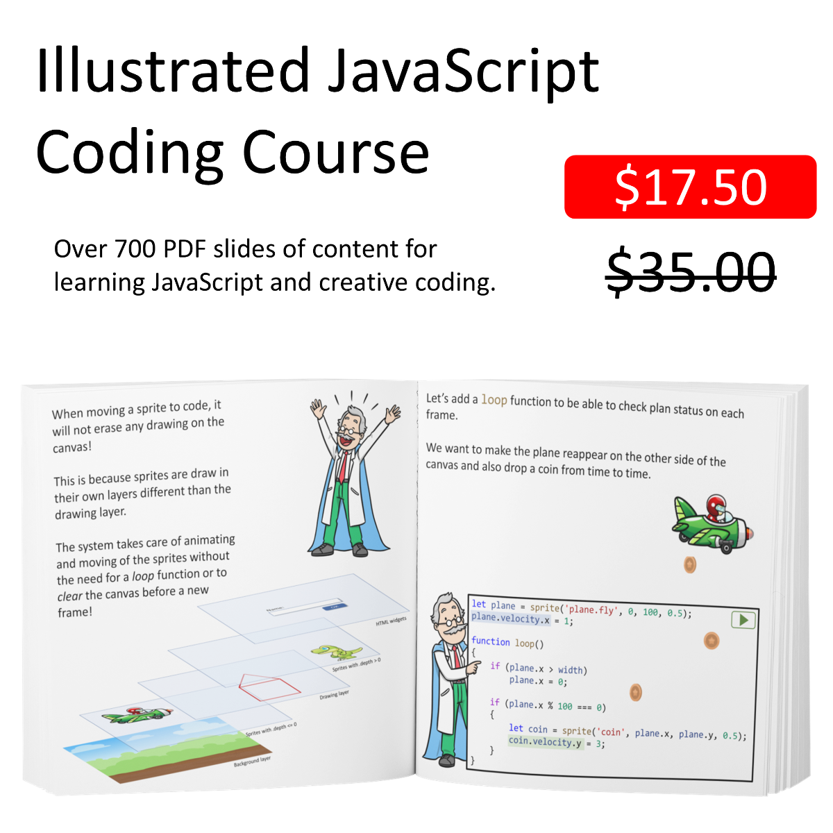 Illustrated JavaScript ebook product image