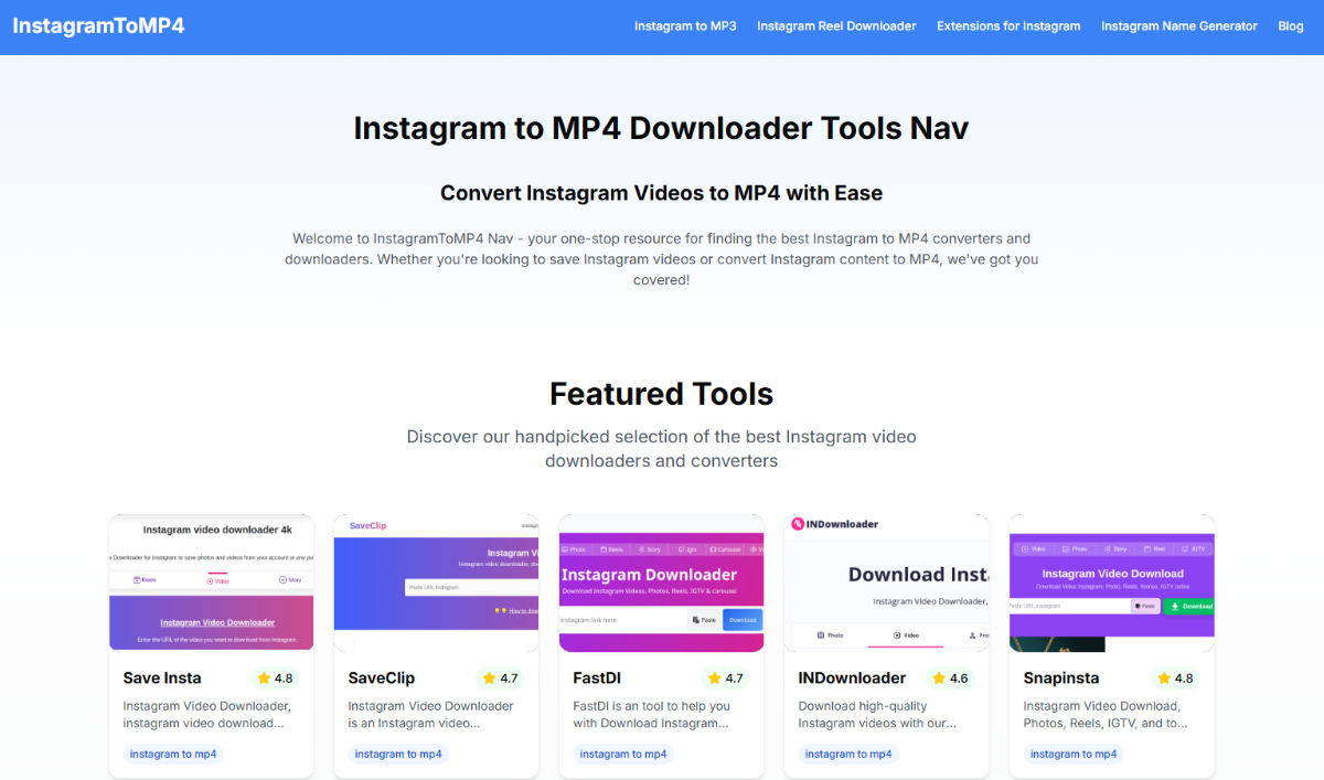 InstagramToMP4.com product image