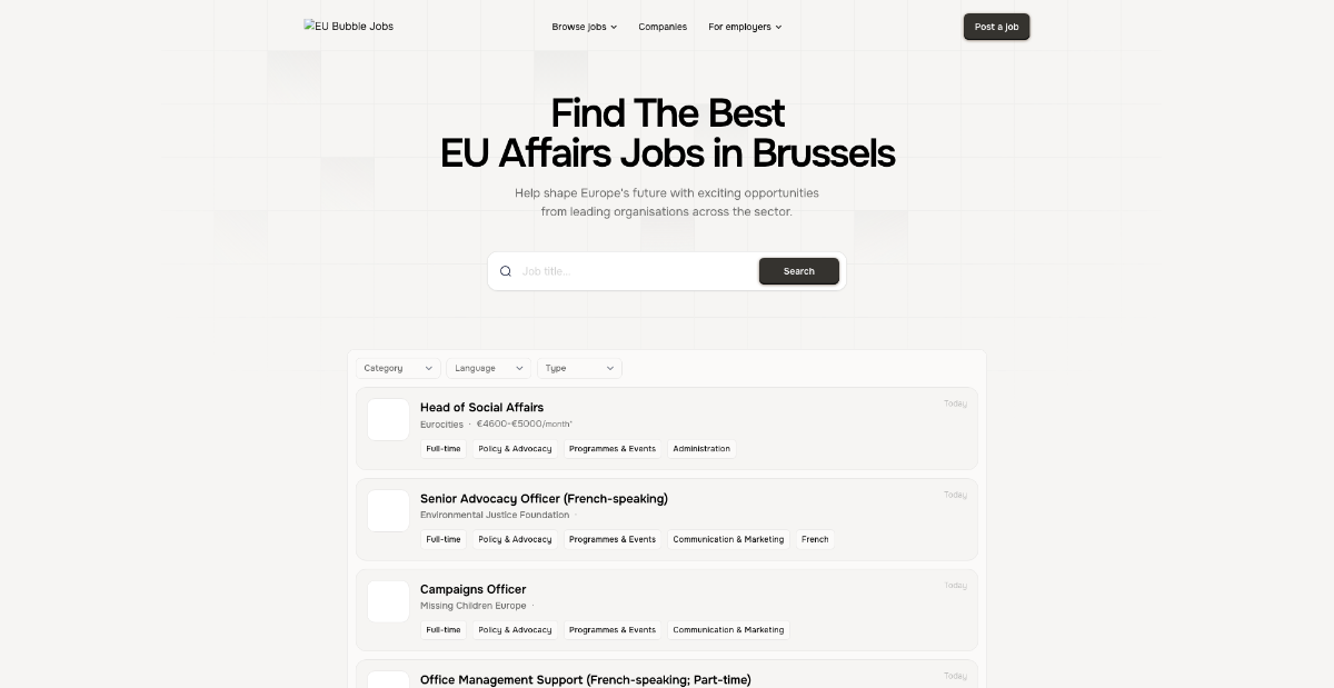 Jobs in Brussels product image