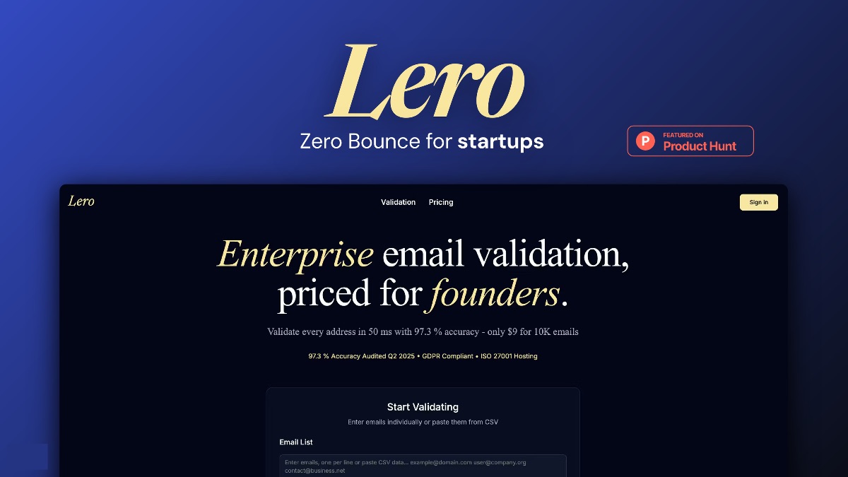 Lero - Email Validator image number 01