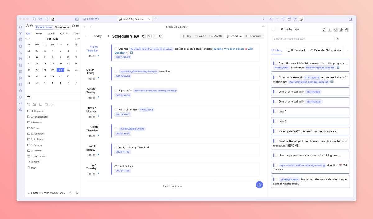 LifeOS for Obsidian image number 11