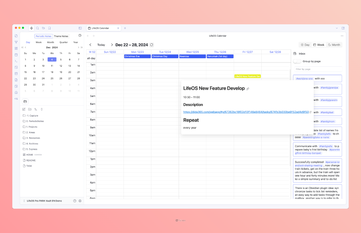 LifeOS for Obsidian image number 21