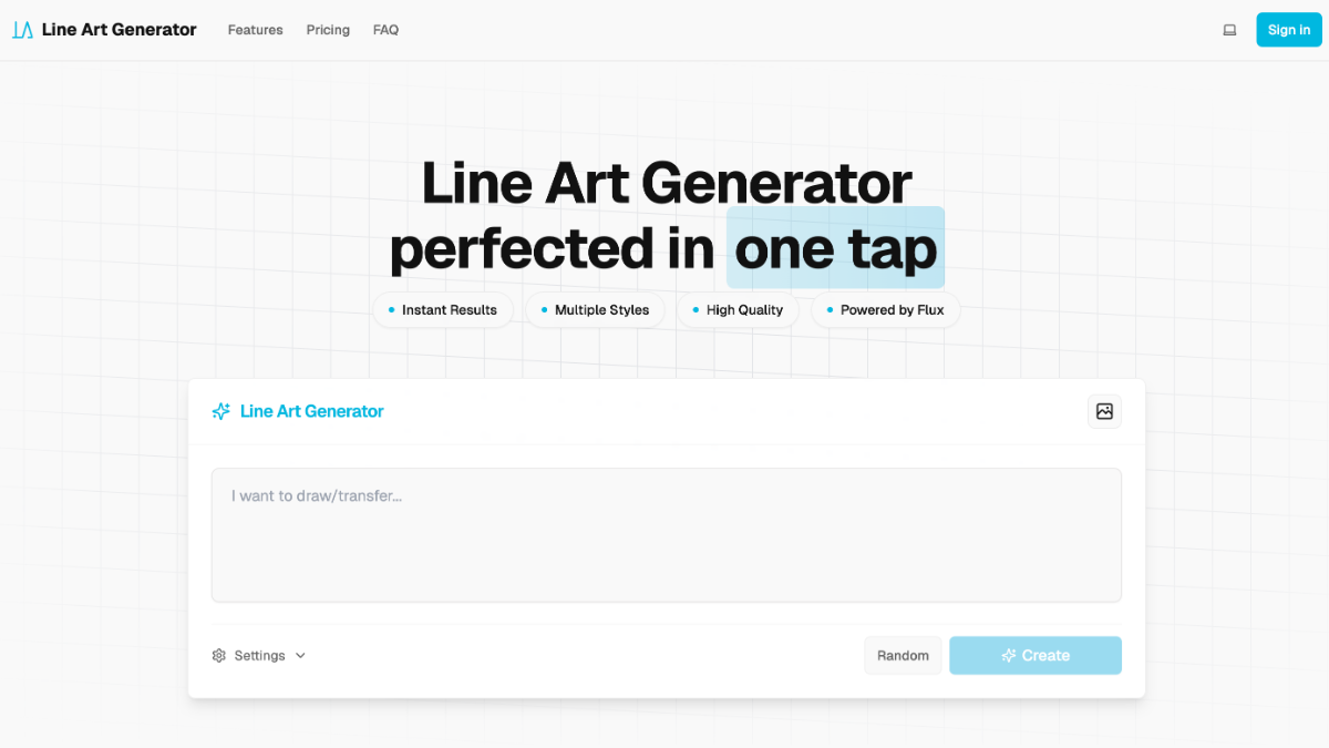 Line Art Generator product image